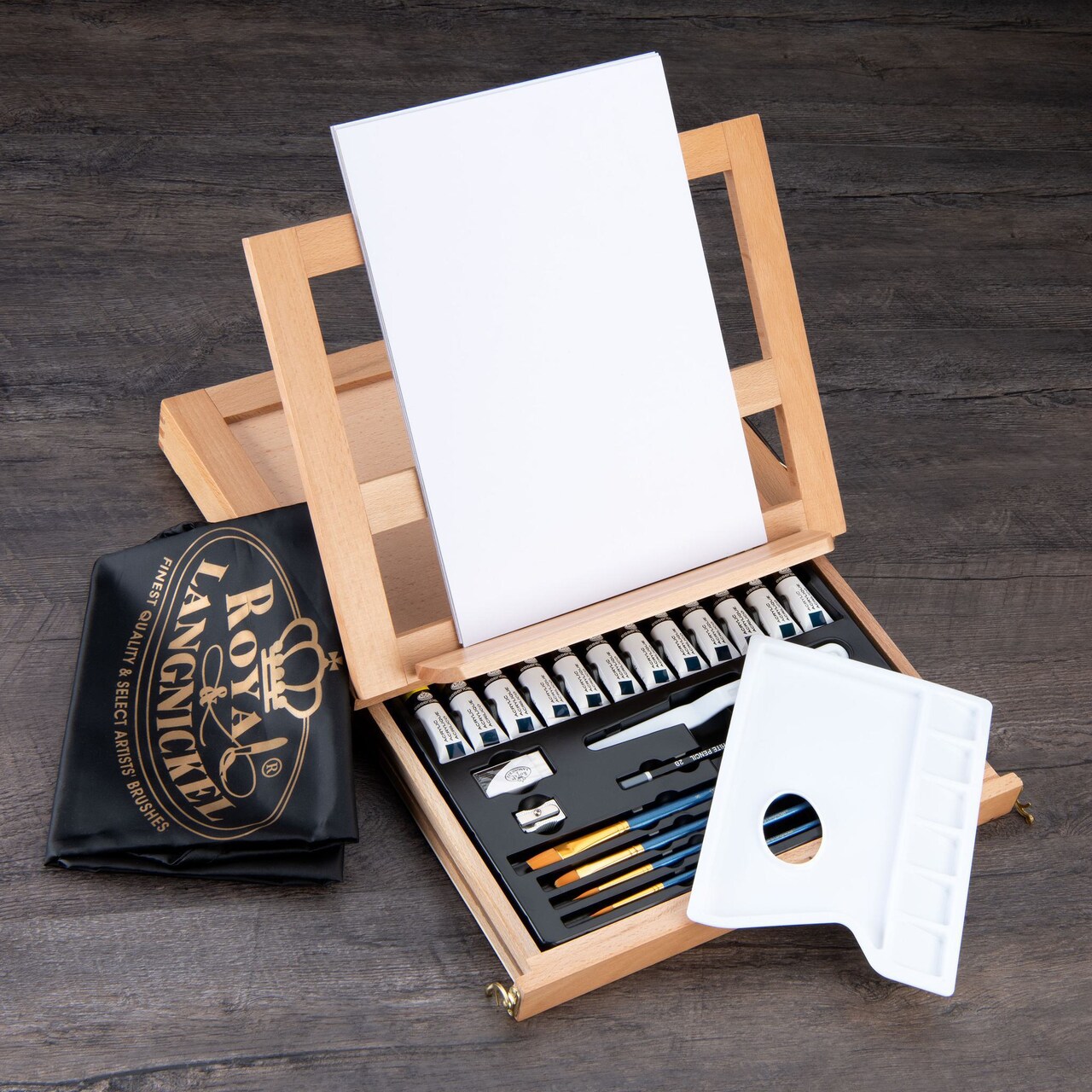 REA4901 | Essentials™ 27pc Acrylic Painting Travel Easel Art Set